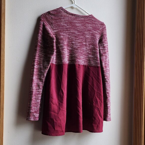Lucky Brand Red/Cream Textile Knit Flowing Jersey Size Small - Picture 9 of 12